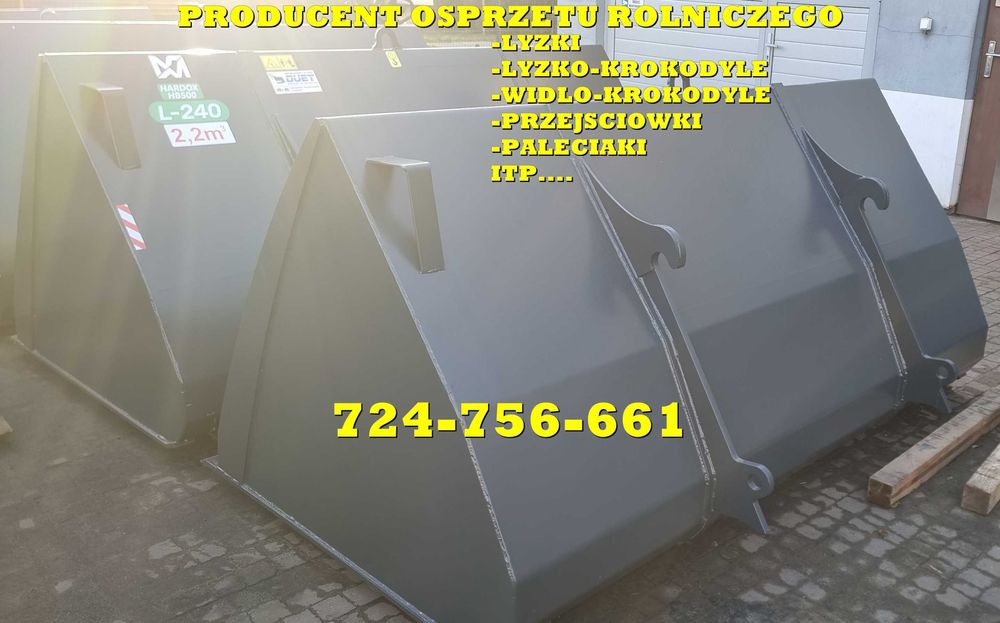 łopata łyżka merlo matbro 2,2m3 objętościowa manitou bobcat dieci jlg