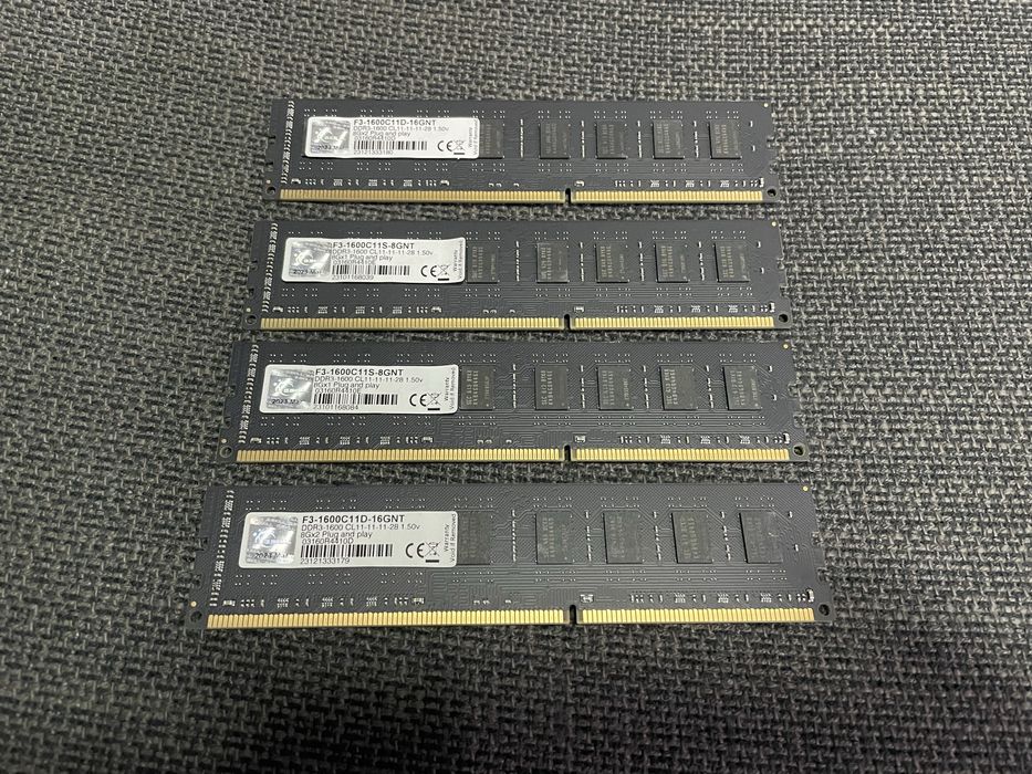 Ram 32gb DDR3 (4x8gb) - Novas custam 176€