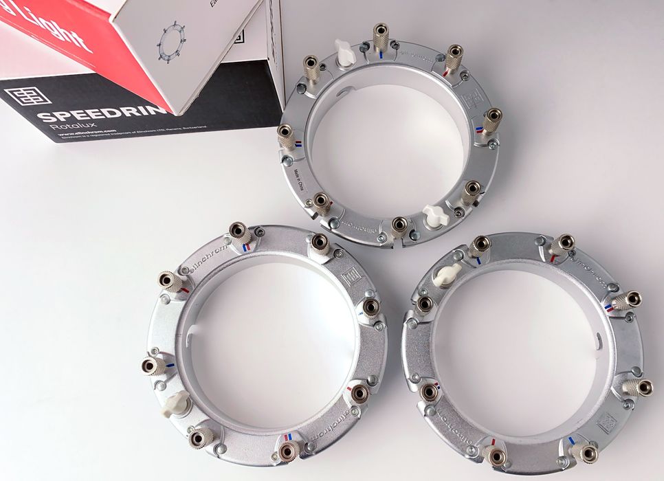 Adaptadores Elinchrom Rotalux Speedring para Flash Elinchrom