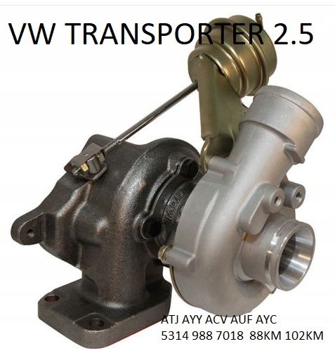 turbina turbosprężarka vw t4 transporter 2.5tdi 88km 102km 53149707018