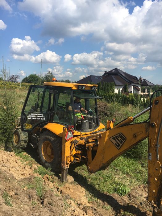 Usługi mini koparka, koparką, roboty ziemne przewierty sterowane