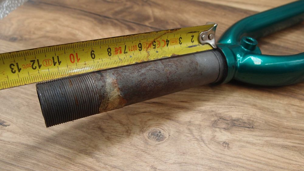 widelec rowerowy stalowy proste golenie 1 cal rigid fork