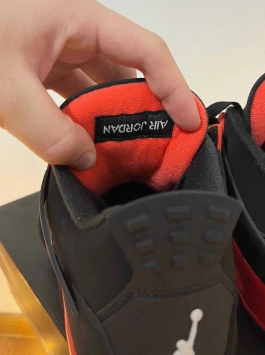Jordan 4 czarne czerwone nowe buty jordana meskie
