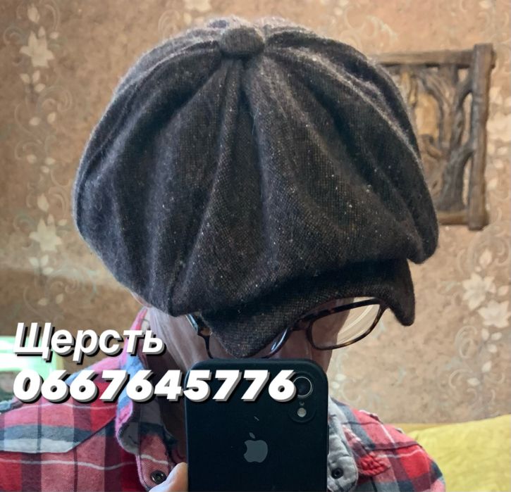 Кепки восьмиклинки лён чистый