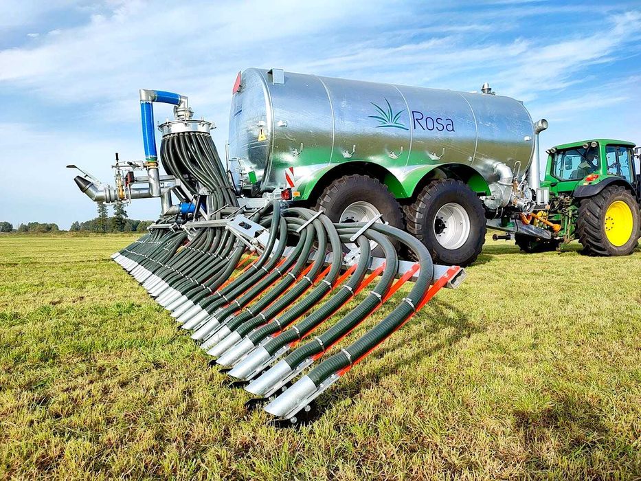 Wóz asenizacyjny ROSA 20000 l aplikator płozowy 12m stopkowy beczkowóz