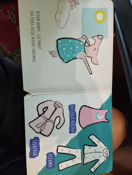 Książka lucynka poznaje świat garderoba