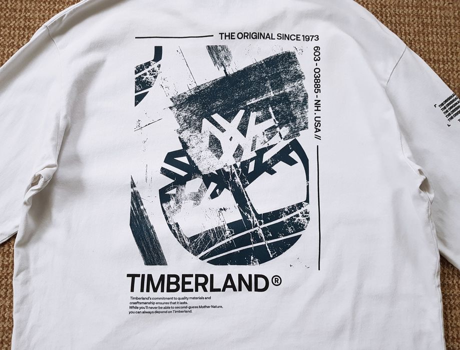 Timberland лонгслів з принтом кофта оригінал XL