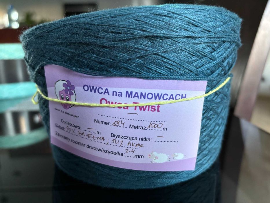 Włóczka Motek ombre 50% bawełna/50% akryl, 1500 m