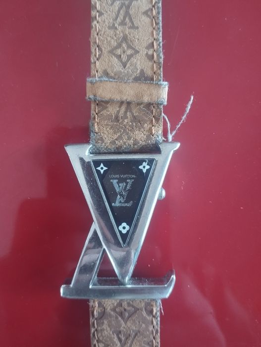 Relógio feminino Louis Vuitton Paris "Plaque Or G 20M"