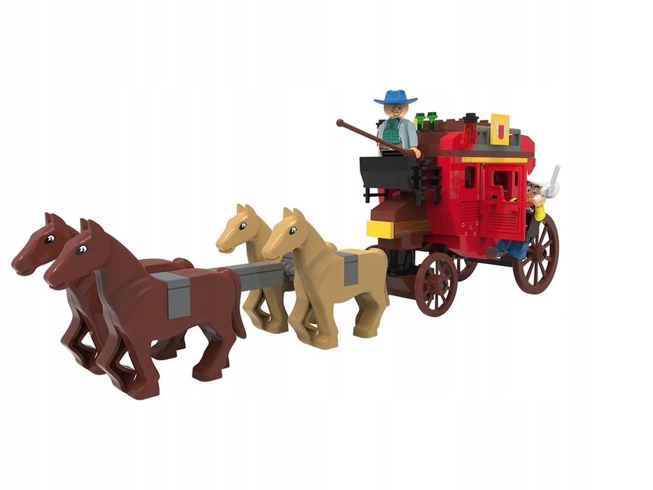 Zestaw konstrukcyjny klocki Playtive LUCKY LUKE 239 ELEMENTOW