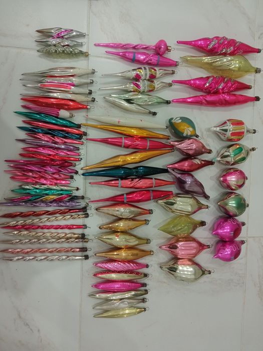 Сосульки Елочные игрушки Новорічні іграшки СРСР