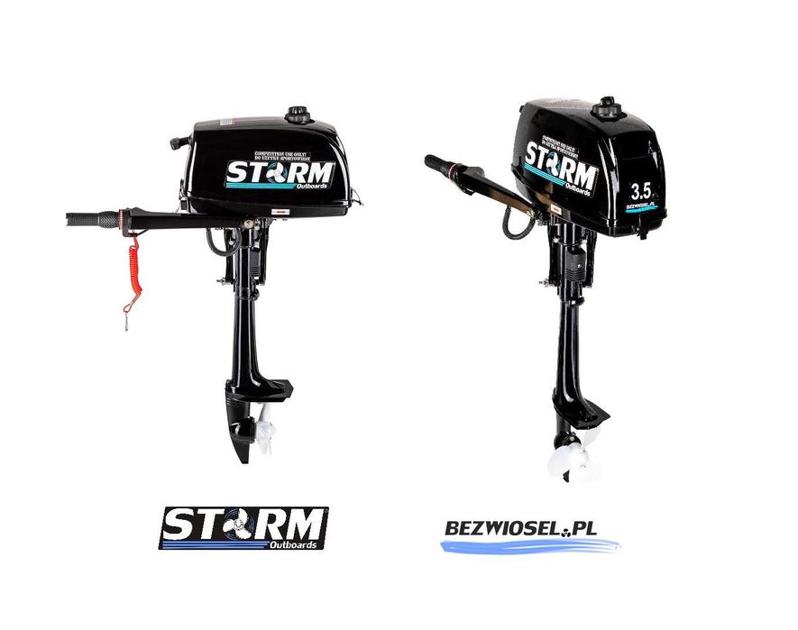 Silnik Zaburtowy STORM 3,5km NOWY FV HIT Ponton Łódka