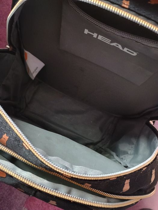 Plecak szkolny  firmy HEAD w złote kotki