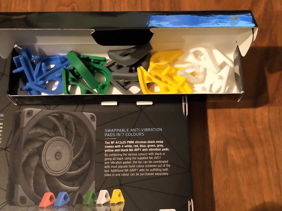 Noctua NA-AVP1 podkładki antywibracyjne 5 kolorów (Chromax) 20 sztuk