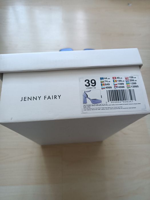 Czółenka Jenny Fairy fioletowe 39