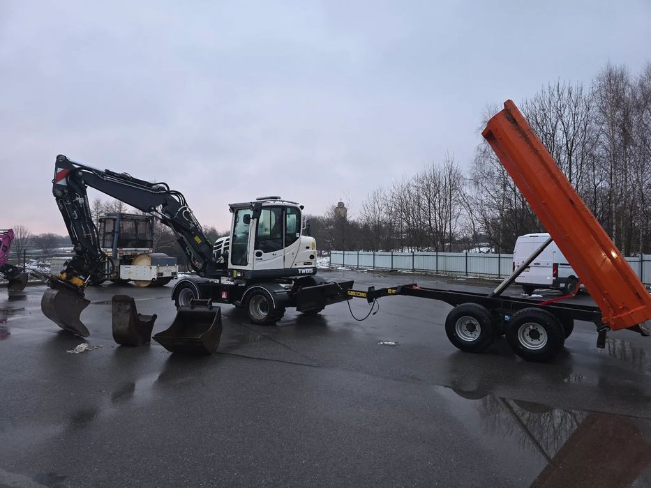Terex TW 85  249 000 zł netto Koparka oparka Terex TW 85 , Engcon,  przyczepka