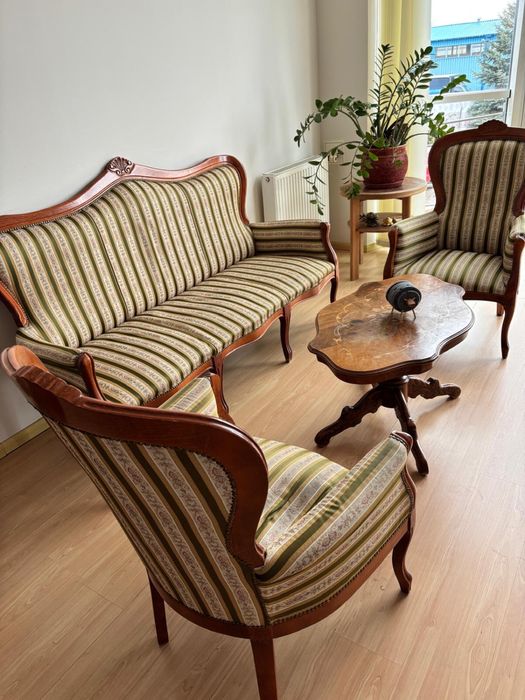 Meble komplet kawowy Ludwik XVI