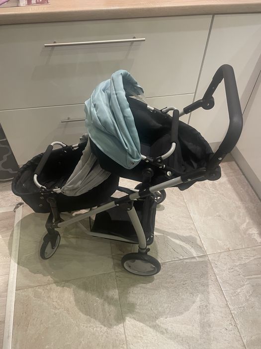 Wozek podwojny dla lalek 4 w1 dla dziewczynki