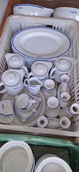 Porcelana Orbis  świecznik nowy Lubiana PRL