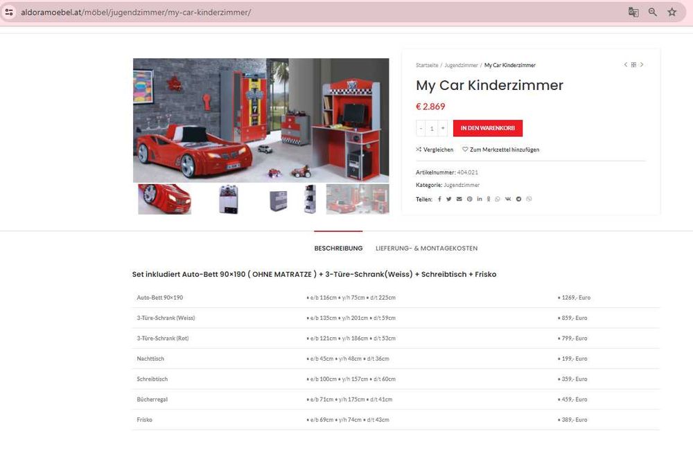 Набір для дитячої кімнати Формула 1