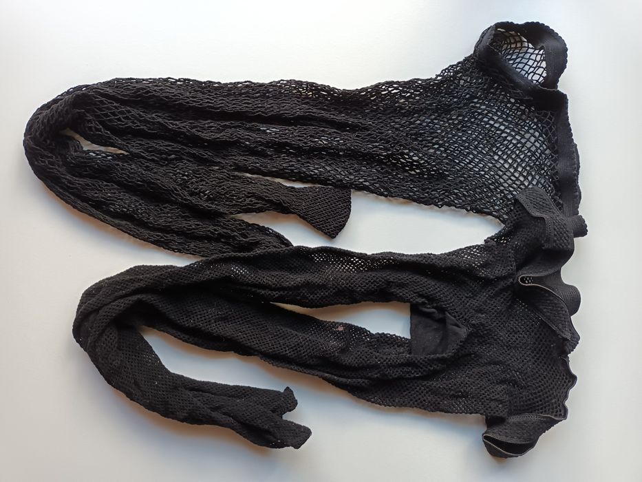 Collants de rede pretos