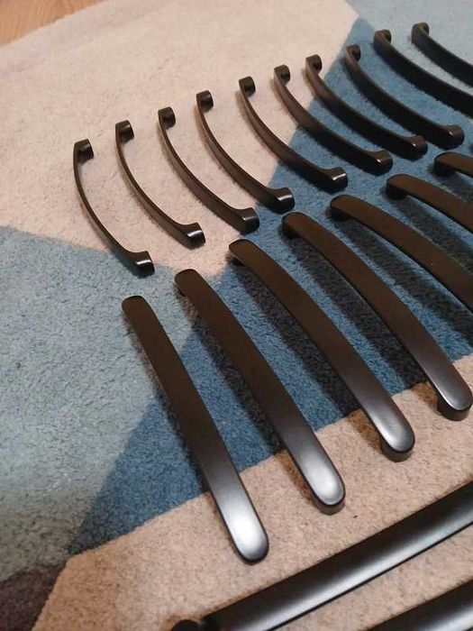 30x uchwyt uchwyty meblowe do kuchni komody 160 mm metalowe czarny mat