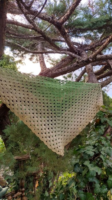 Chusta na szydełku handmade