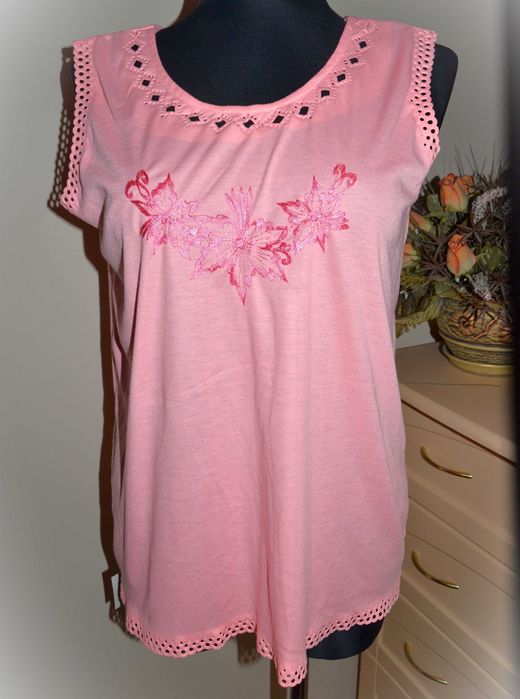 187^  bluzka ażurowa bawełna z haftem 44/46