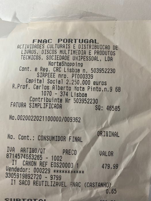 Câmara digital CANON EOS 2000D + 18-55 mm f/3.5-5.6 DC (APS-C)64552858265345123