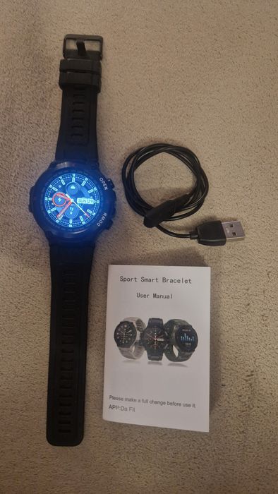 Smartwatch K22 czarny - jak nowy