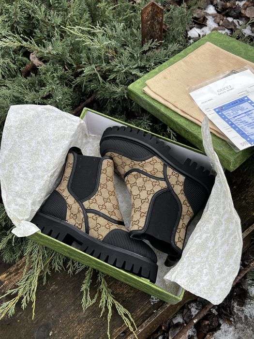 НОВІ Черевики жіночі Gucci GG Canvas