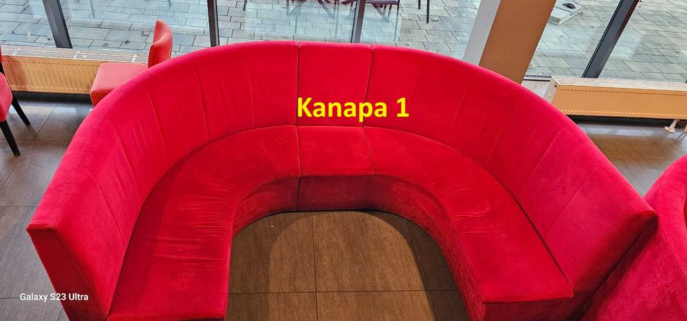 Kanapa barowa w kształcie U w 3 rozmiarach