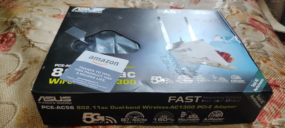 PCE-AC56 від Asus — це бездротовий, дводіапазонний адаптер WiFi