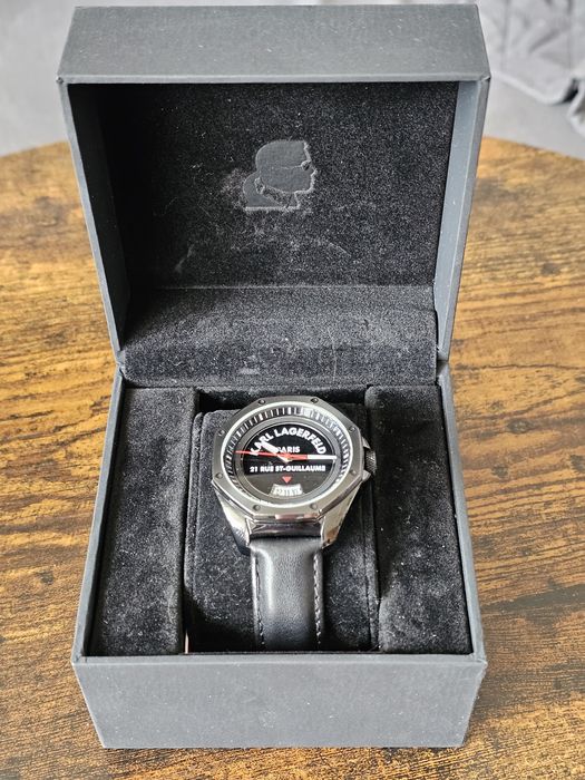 Zegarek męski Karl Lagerfeld Klassic K Leather Strap
