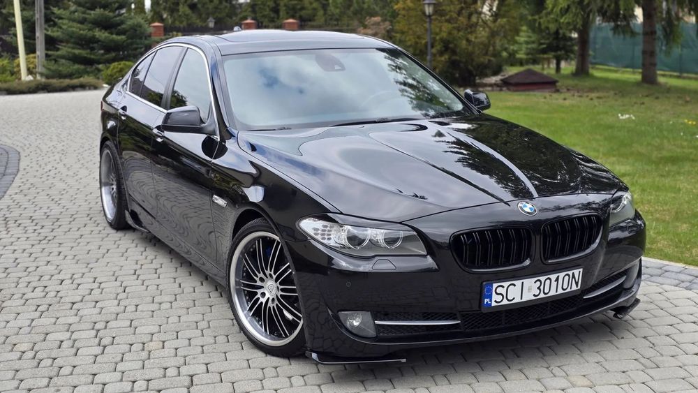BMW Seria 5 Piękne BMW 3.0d 204PS Xenon Skóra Navi HeadUp Kamery360 Alu19 Serwis