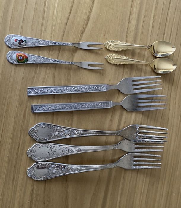 Talheres antigos banhados prata