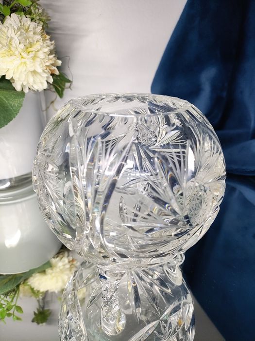 Kryształowa bomboniera wazon