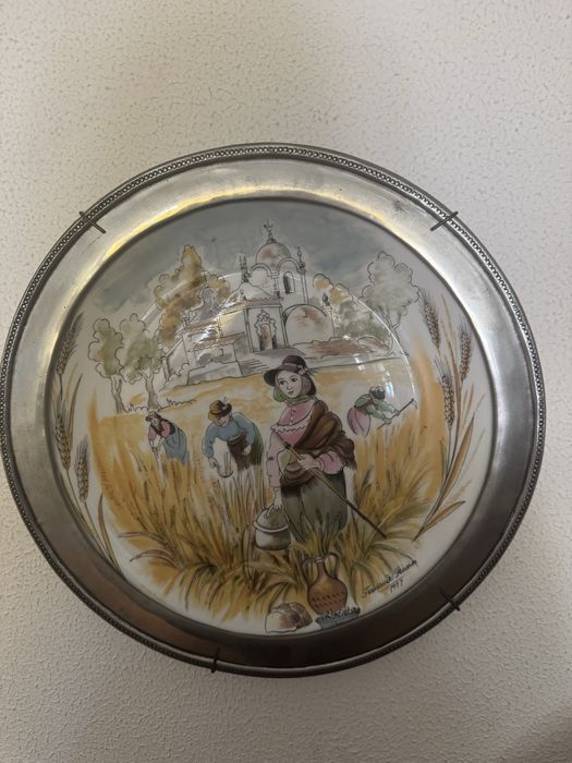 Coleção pratos de parede estanho - Vintage