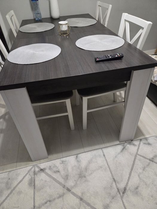 Stół 160cm biały plus venge