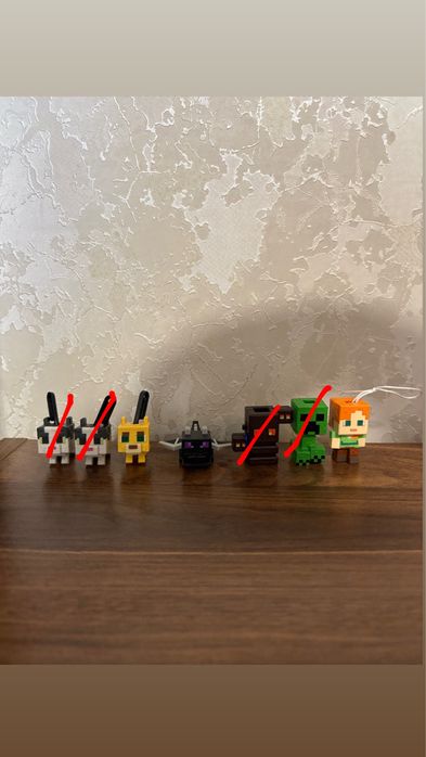 Продам колекційні фігурки Minecraft Kinder Joy