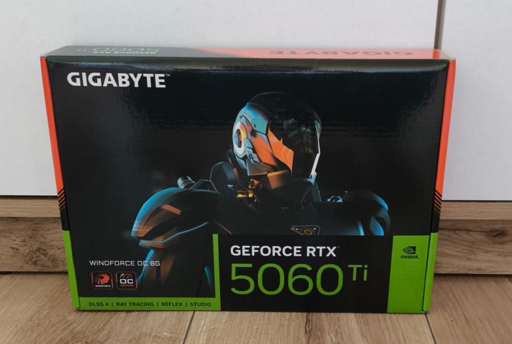 Na sprzedaż fabrycznie nowa, nieużywana karta graficzna Gigabyte GeForce RTX 5060 Ti Windforce OC 8GB GDDR7 dlss 4, 5