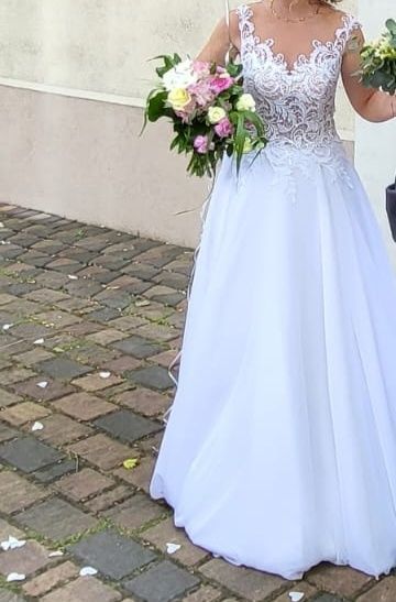 Suknia ślubna Gala Machiko 34-38 buty gratis