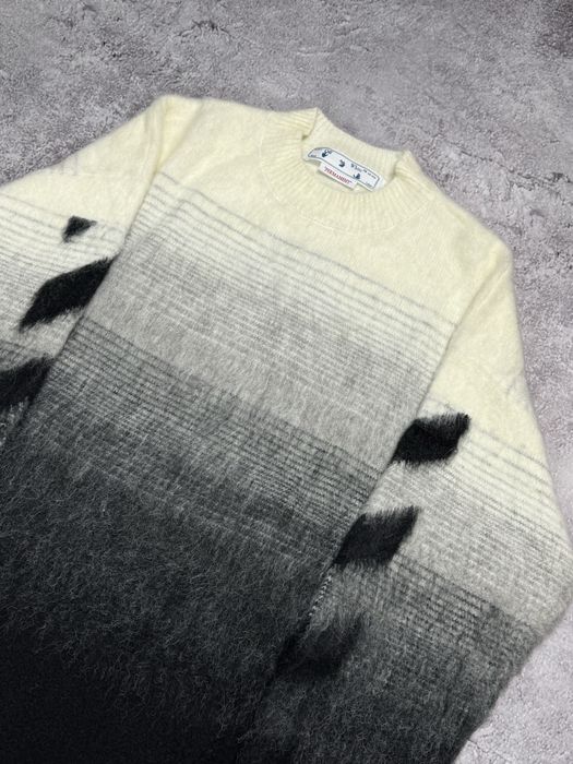 Off-White Gradient Mohair Sweater