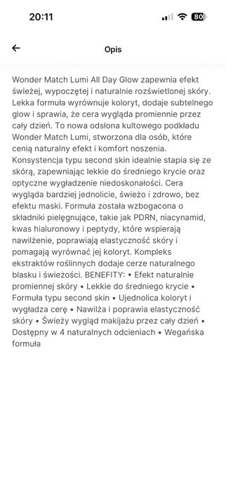 Eveline cosmetics podkład wonder match