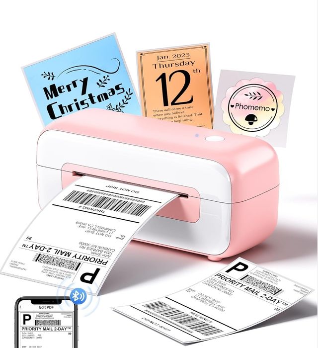 Phomemo PM246S Принтер транспортних етикеток Bluetooth, термопринтер е