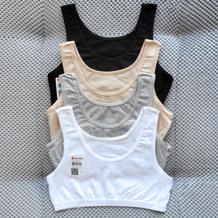 Топ дитячий 6-15р, топік базовий комплект топ і трусики Donella турція