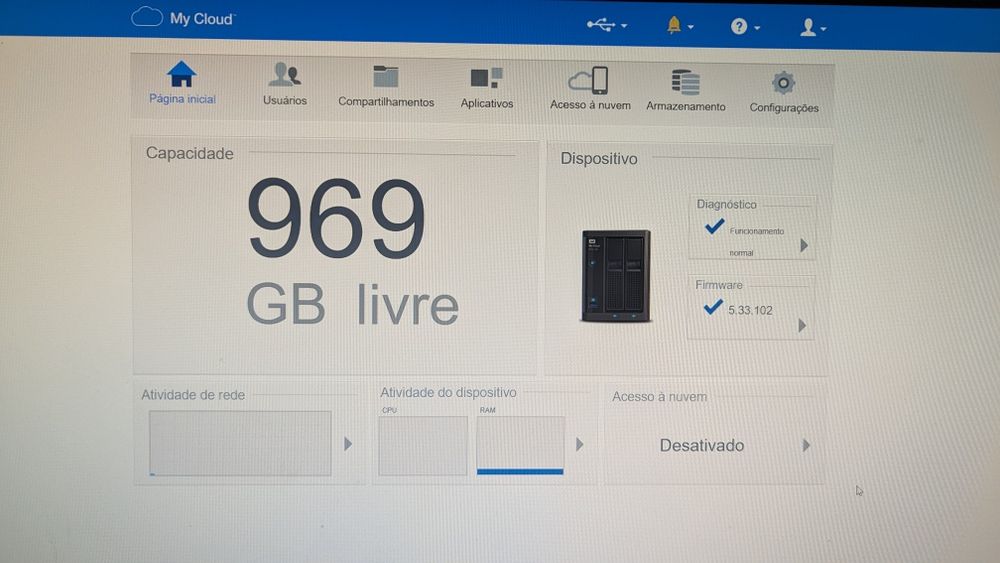 NAS - Western Digital PR2100 + HDD 1 TB.