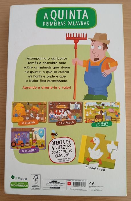 Livro puzzles desenvolvido para juvenis A Quinta primeiras palavras