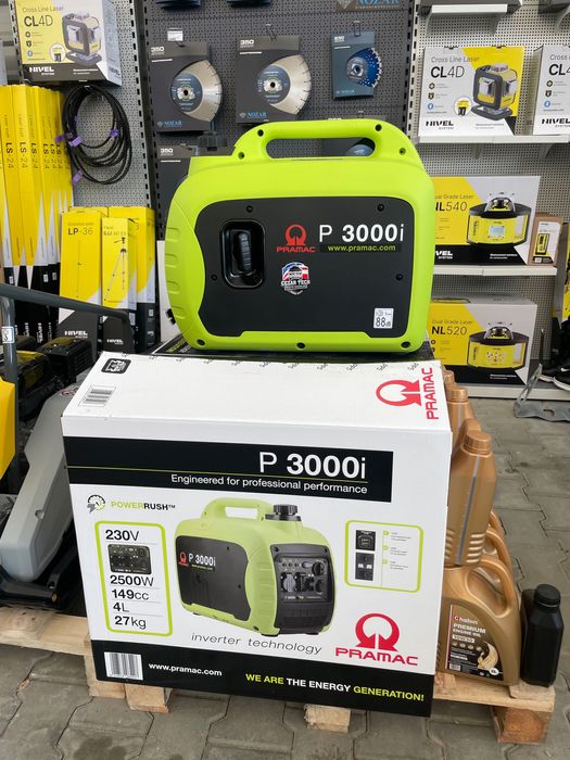 Agregat prądotwórczy PRAMAC P3000i INVERTER Nowy fv gwar. wyciszony