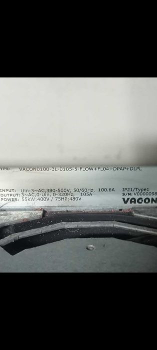 Falowniki Vacon od 2,2kw. Do 55kw